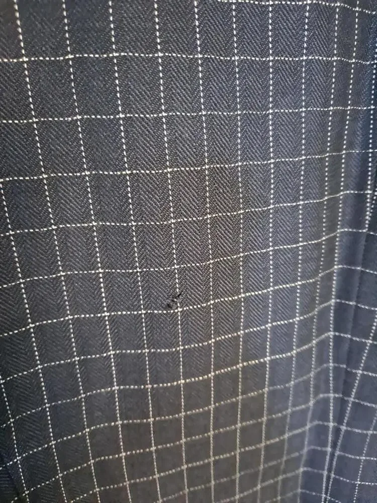 Liz Claiborne Blue and‎ White Check Button Up Blazer Size 6